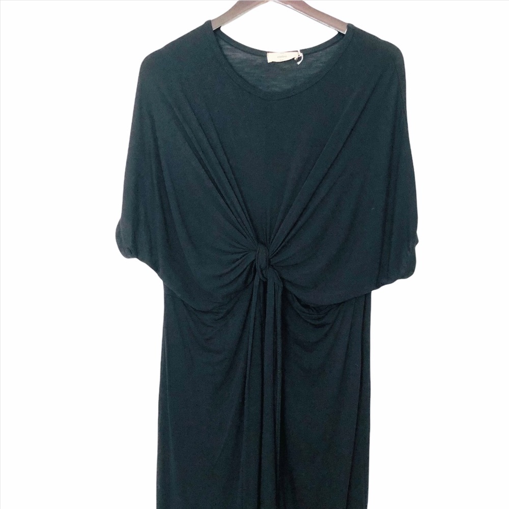 NWOT- Entro Black Knotted Front Maxi Dress